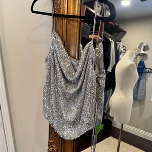 The Mazarine Top in Silver L'ACADEMIE